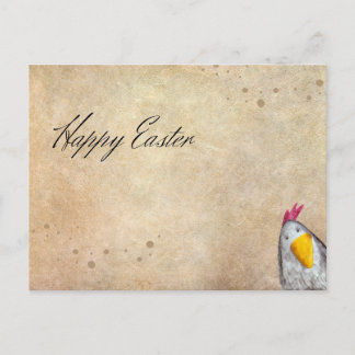 Carte postale vintage Hen Happy Pâques