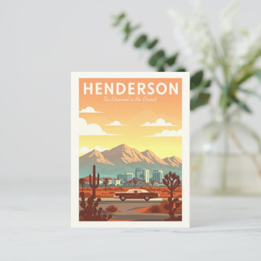 Carte Postale Vintage Henderson Nevada (Debout devant)