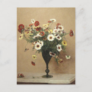 Carte Postale Vintage Henri Latour Fleurs chrysanthèmes