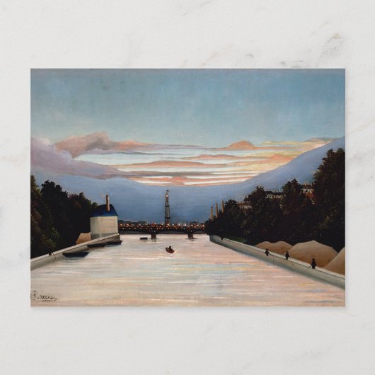 Carte Postale Vintage Henri Rousseau La Tour Eiffel (Devant)