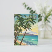 Carte Postale Vintage Hilo Hawaii Travel (Debout devant)
