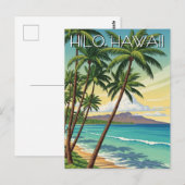 Carte Postale Vintage Hilo Hawaii Travel (Devant / Derrière)