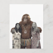 Carte Postale Vintage Hippie Ladies et Sasquatch (Devant)
