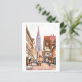 Carte Postale Vintage Hirschgasse, Ulm, Germany (Debout devant)