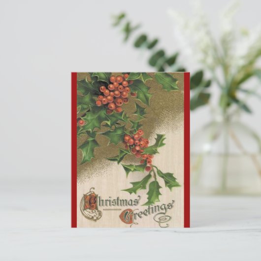 Carte postale vintage Holly (Debout devant)