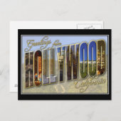 Carte postale Vintage Hollywood (Devant / Derrière)