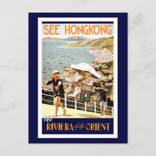 Carte Postale Vintage Hong Kong Chine Voyage