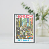 Carte Postale Vintage Hong Kong Travel (Debout devant)