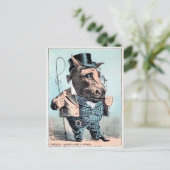 Carte postale vintage Horse Man (Debout devant)