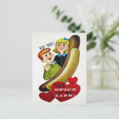 Carte Postale Vintage Hotdog Love (Debout devant)