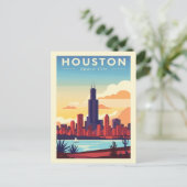 Carte Postale Vintage Houston (Debout devant)