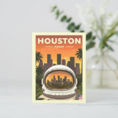 Carte Postale Vintage Houston Texas (Debout devant)