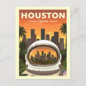 Carte Postale Vintage Houston Texas (Devant)