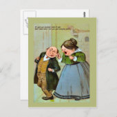 Carte postale Vintage, Humour, Couple 1 (Devant / Derrière)