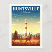 Carte Postale Vintage Huntsville Alabama (Devant)