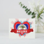 Carte Postale Vintage I Love Belize (Debout devant)