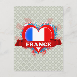 Carte Postale Vintage I Love France