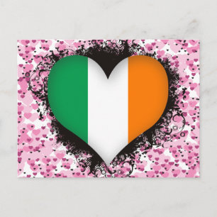 Carte Postale Vintage I Love Irlande