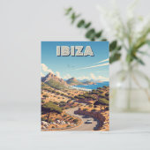 Carte Postale Vintage Ibiza Espagne Voyage (Debout devant)