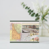 Carte Postale Vintage Idaho Map (Debout devant)