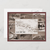 Carte Postale Vintage, Ile de Re (Devant / Derrière)