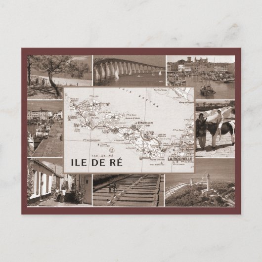 Carte Postale Vintage, Ile de Re (Devant)