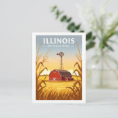 Carte Postale Vintage Illinois (Debout devant)