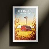 Carte Postale Vintage Illinois