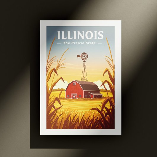 Carte Postale Vintage Illinois