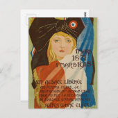 Carte postale vintage Illustration (Devant / Derrière)