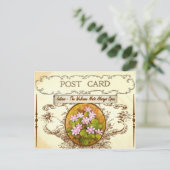 Carte postale vintage Indiana State Flower (Debout devant)