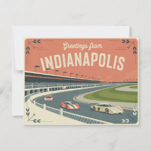 Carte postale vintage Indianapolis   Salutations d