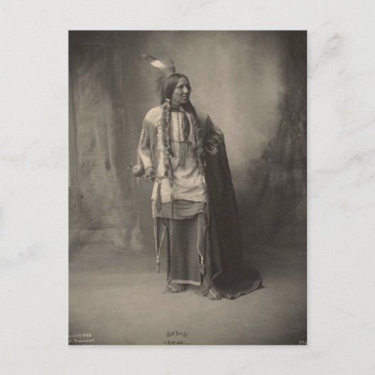Carte Postale Vintage indien : Six Toes, Kiowa - (Devant)
