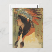 Carte Postale Vintage indienne (Devant / Derrière)