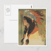 Carte Postale Vintage indienne (Devant / Derrière)