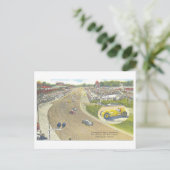 Carte Postale Vintage Indy 500, Indianapolis Motor Speedway (Debout devant)