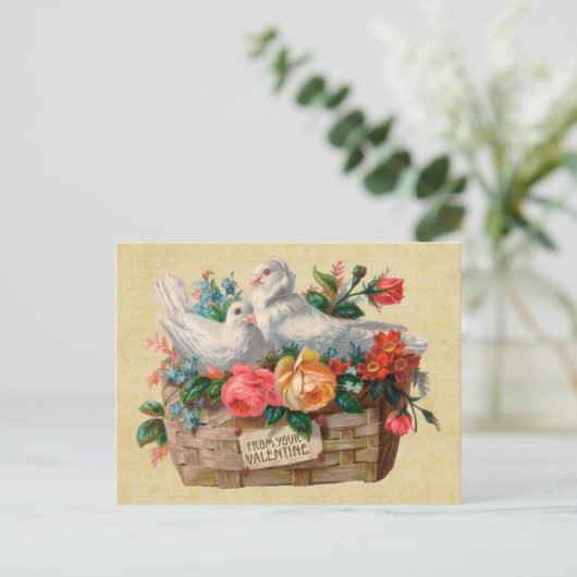 Carte postale Vintage Inséparable (Debout devant)