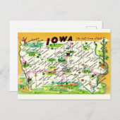 Carte postale vintage Iowa (Devant / Derrière)