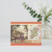 Carte Postale Vintage Ireland Map (Debout devant)