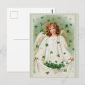 Carte postale vintage Irish Angel (Devant / Derrière)