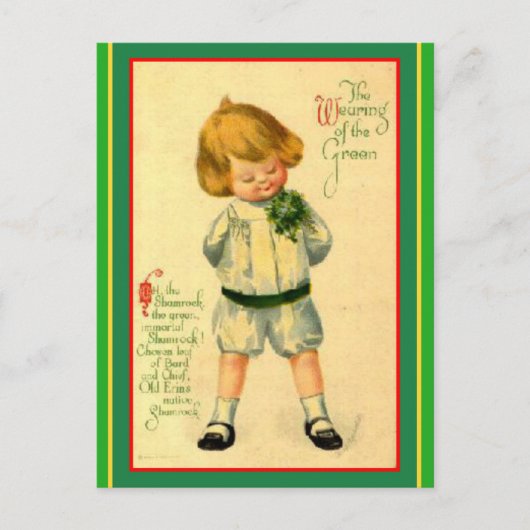 Carte Postale Vintage Irish Laddie - St. Patrick's Greeting (Devant)