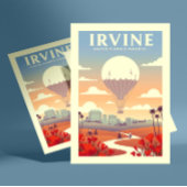 Carte Postale Vintage Irvine Californie