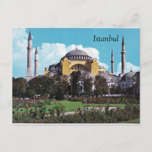 Carte Postale Vintage Istanbul postcard design