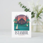 Carte Postale Vintage Istanbul Turquie Skyline (Debout devant)