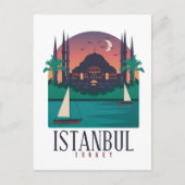 Carte Postale Vintage Istanbul Turquie Skyline (Devant)