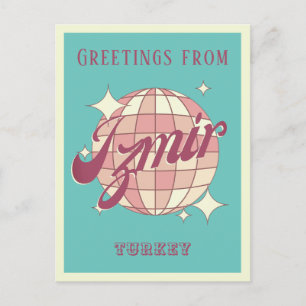 Carte postale Vintage Izmir Turquie Retro