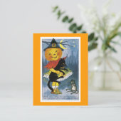 Carte Postale Vintage Jack o' Lantern (Debout devant)