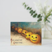 Carte postale vintage Jack O'Lanterns Halloween (Debout devant)