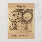 Carte Postale Vintage Jack o'Lanterns parlant (Devant)