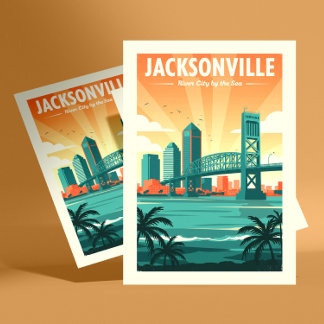 Carte Postale Vintage Jacksonville